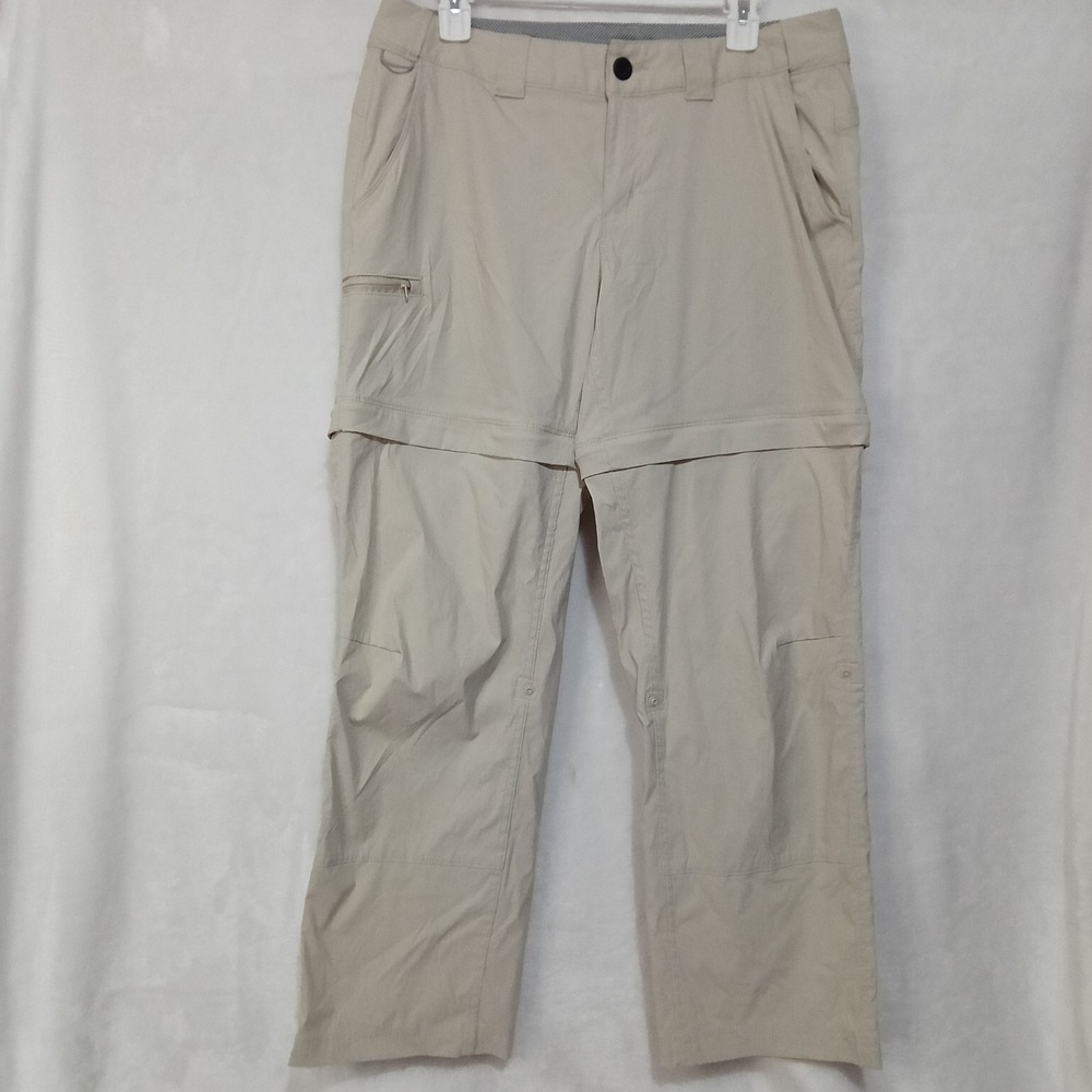 World Wide Sportsman Womens 10 Convertible Cargo Pants Tan Hiking Fishing